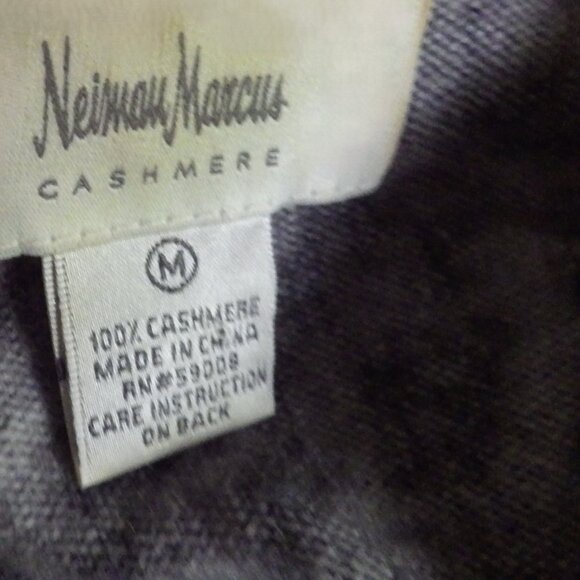 Cashmere Sweater/ Neiman Marcus / Open Cardigan/ Animal Print - Picture 5 of 5